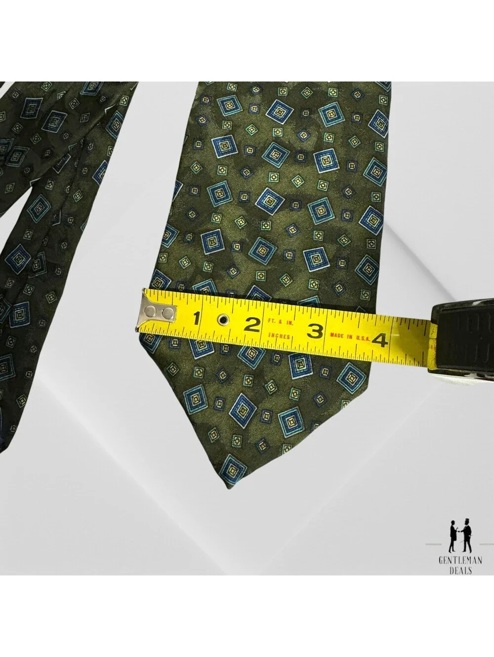 Liberty of London Necktie Mens 100% Silk Designer Geometric 57x3.3/4 Tie